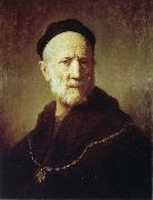 REMBRANDT Harmenszoon van Rijn Portrait of Rembrandt-s Father oil painting artist